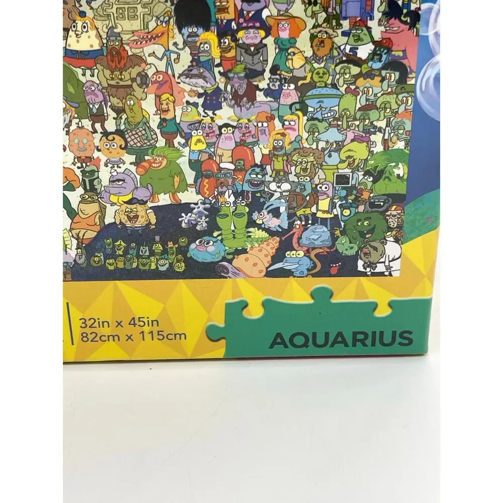 Aquarius Nickelodeon Sponge Bob Square Pants 3000 Piece Jigsaw Puzzle 32x45